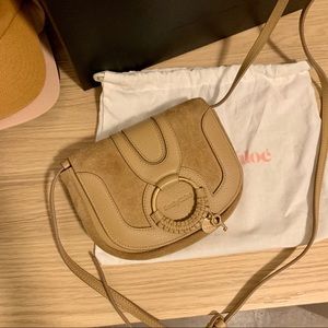 See by Chloé Hana Mini Leather Crossbody soft tan